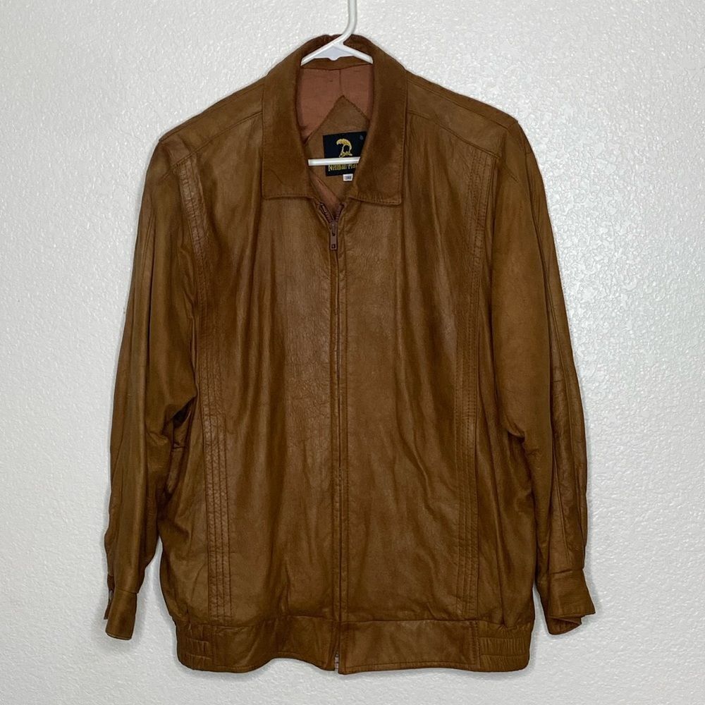 Neiman Marcus Soft Leather Full Zip Jacket Size 38